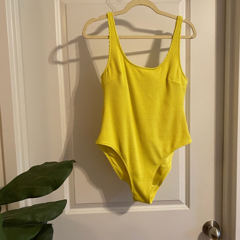 Sexy Yellow One Piece Swimsuit